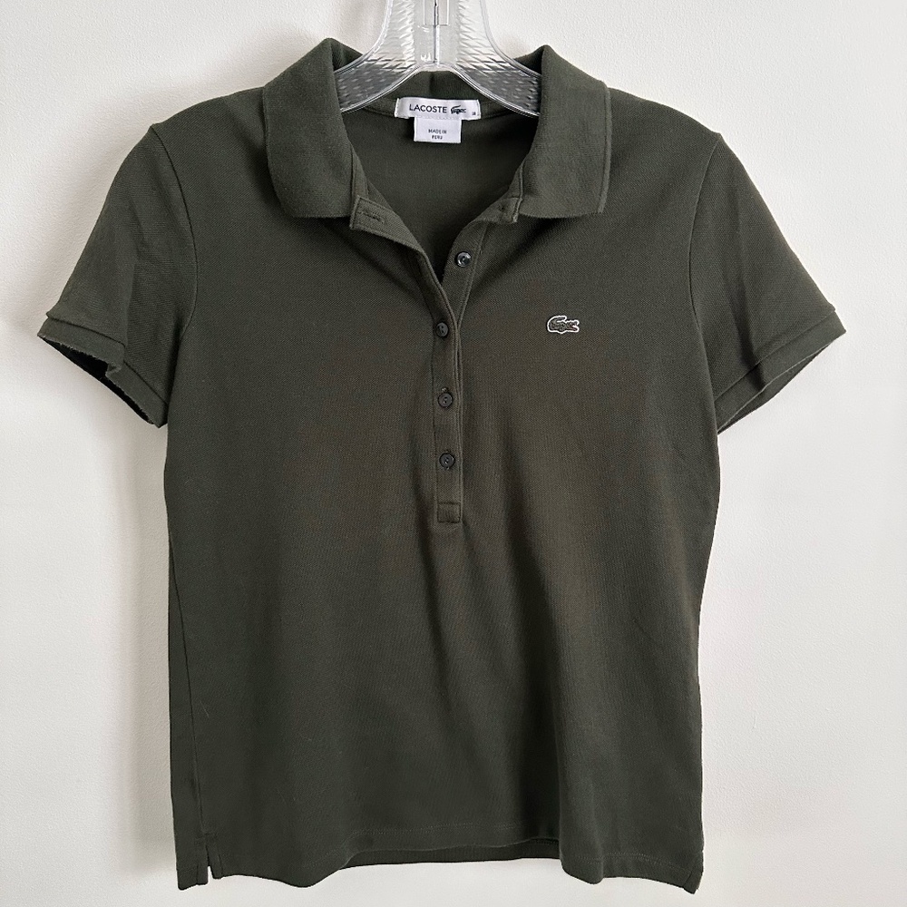 Green Lacoste Polo / Golf Shirt - S